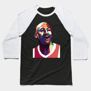 Michael Jordan Colorful WPAP Pop Art Baseball T-Shirt